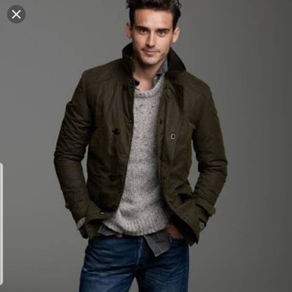 J Crew Woodland Wax Cotton Jacket 